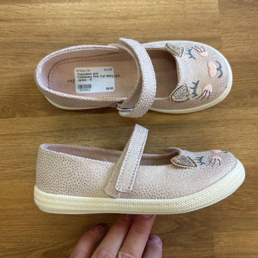 Cupcakes and Cashmere Pink Cat Mary Janes - 9