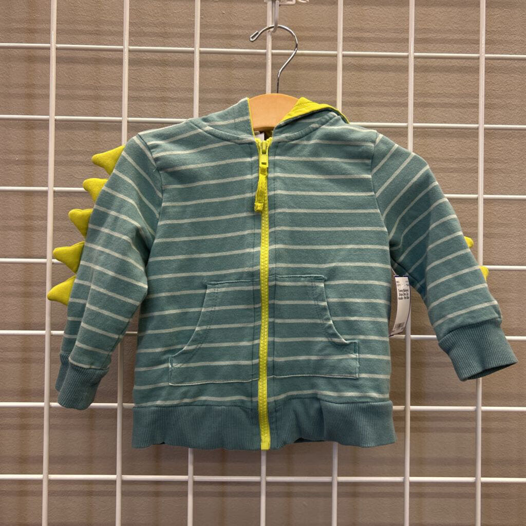 Tommy Bahama Stripe Dino Zip Hoodie - 18m