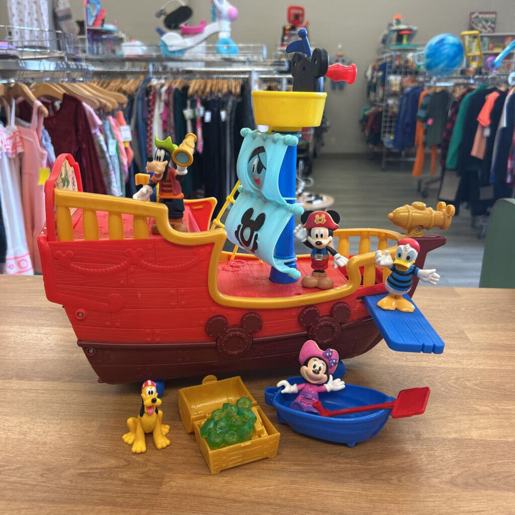 Disney Jr. Mickey Mouse Funhouse Pirate Ship (missing pieces)