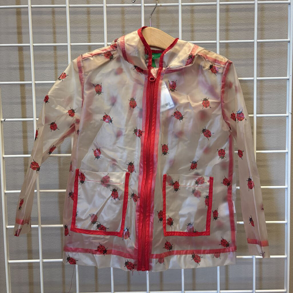 Dip Ladybug Clear Rain Jacket - 3T