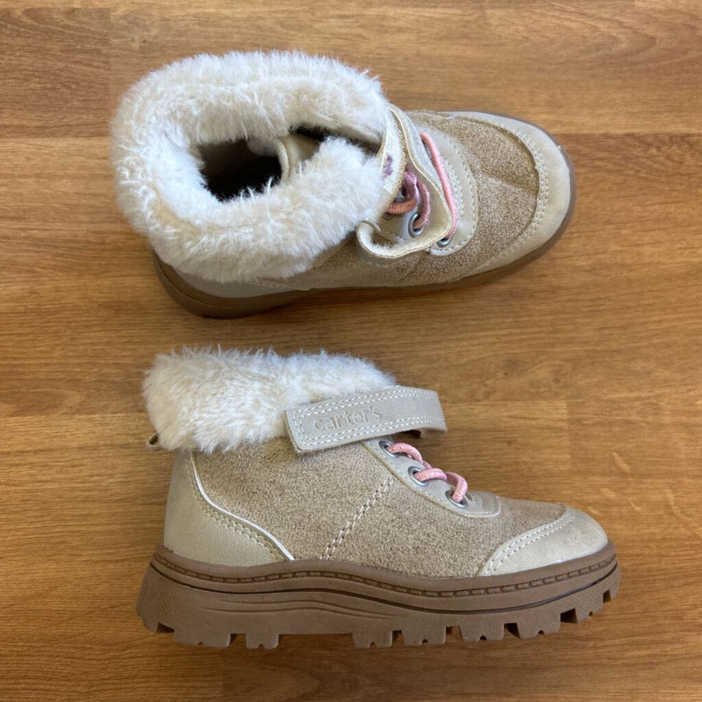 Carter's Tan Fur Lined Boots - 8