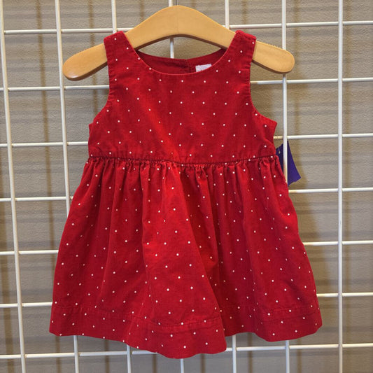 Baby Gap Corduroy Dot Tank Dress - 12/18m