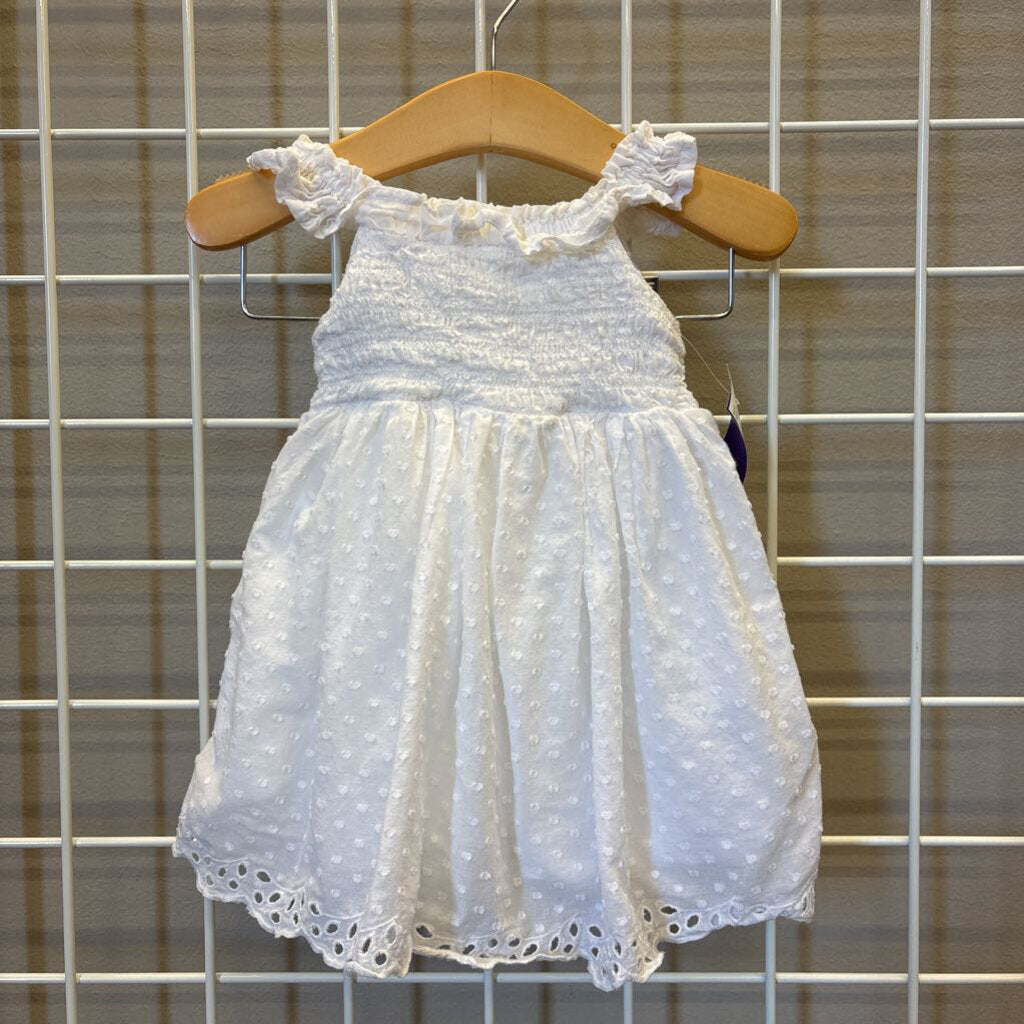 Cat & Jack Swiss Dot Tank Dress w/ Bloomers - 12m