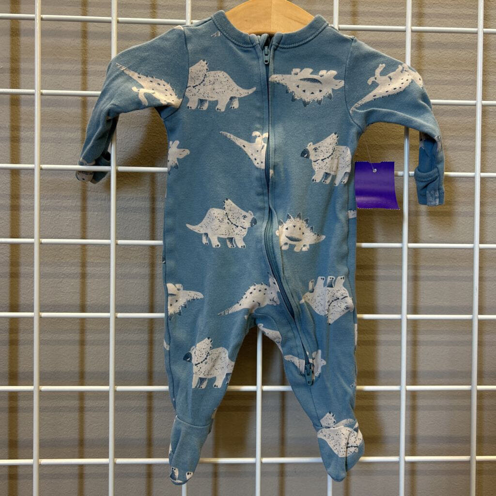 Old Navy Dino Zip Sleeper - 0/3m