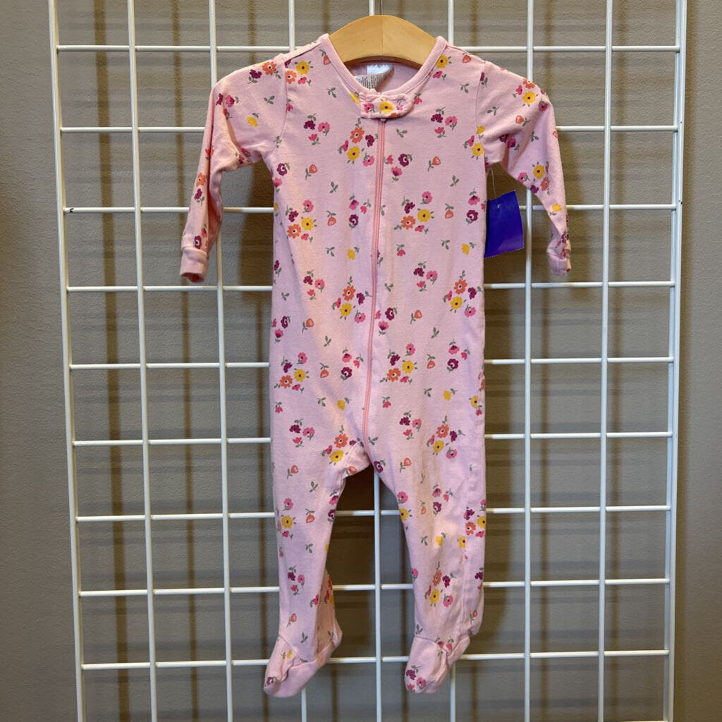 Onesies Floral Zip Sleeper - 6/9m