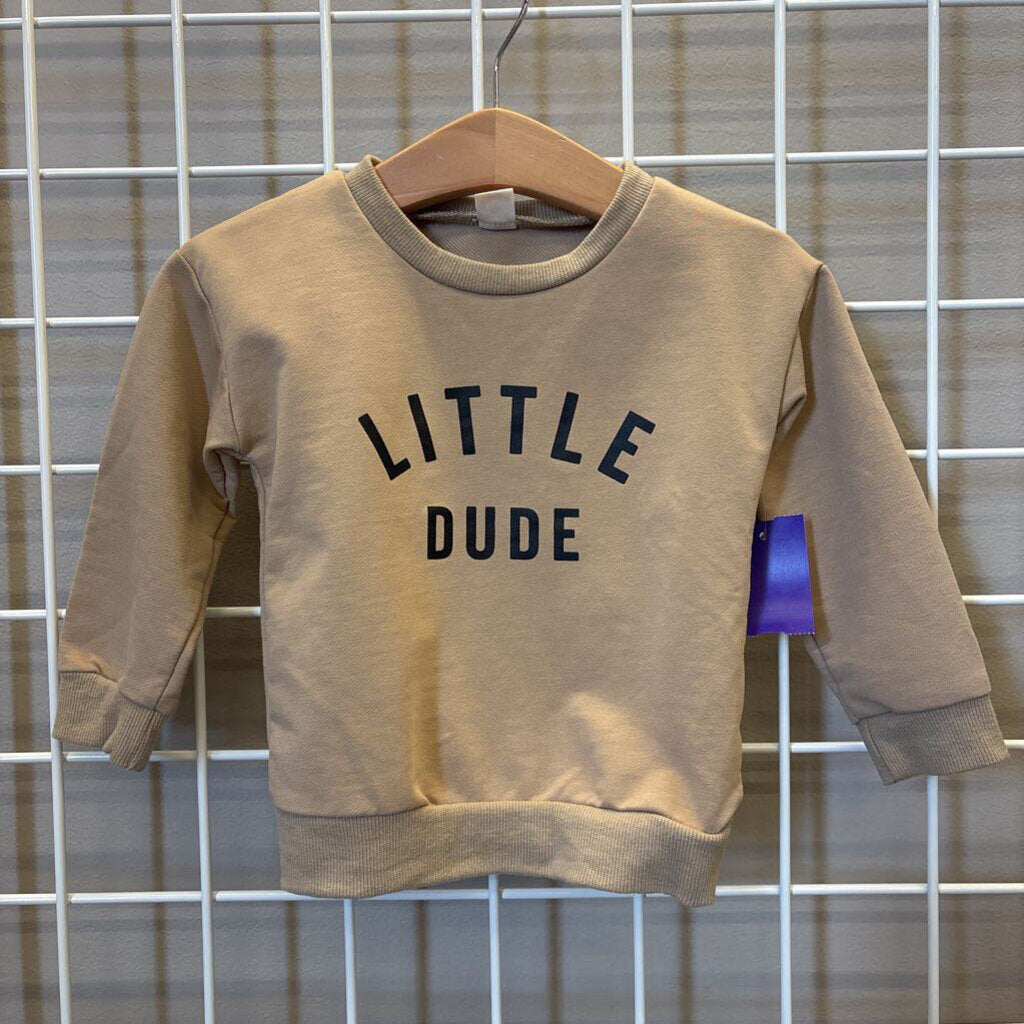 Little Dude Crewneck ~ 12m
