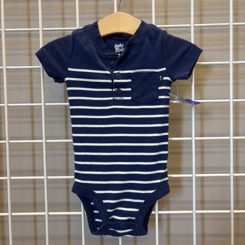 Osh Kosh Stripe SS Onesie - 12m