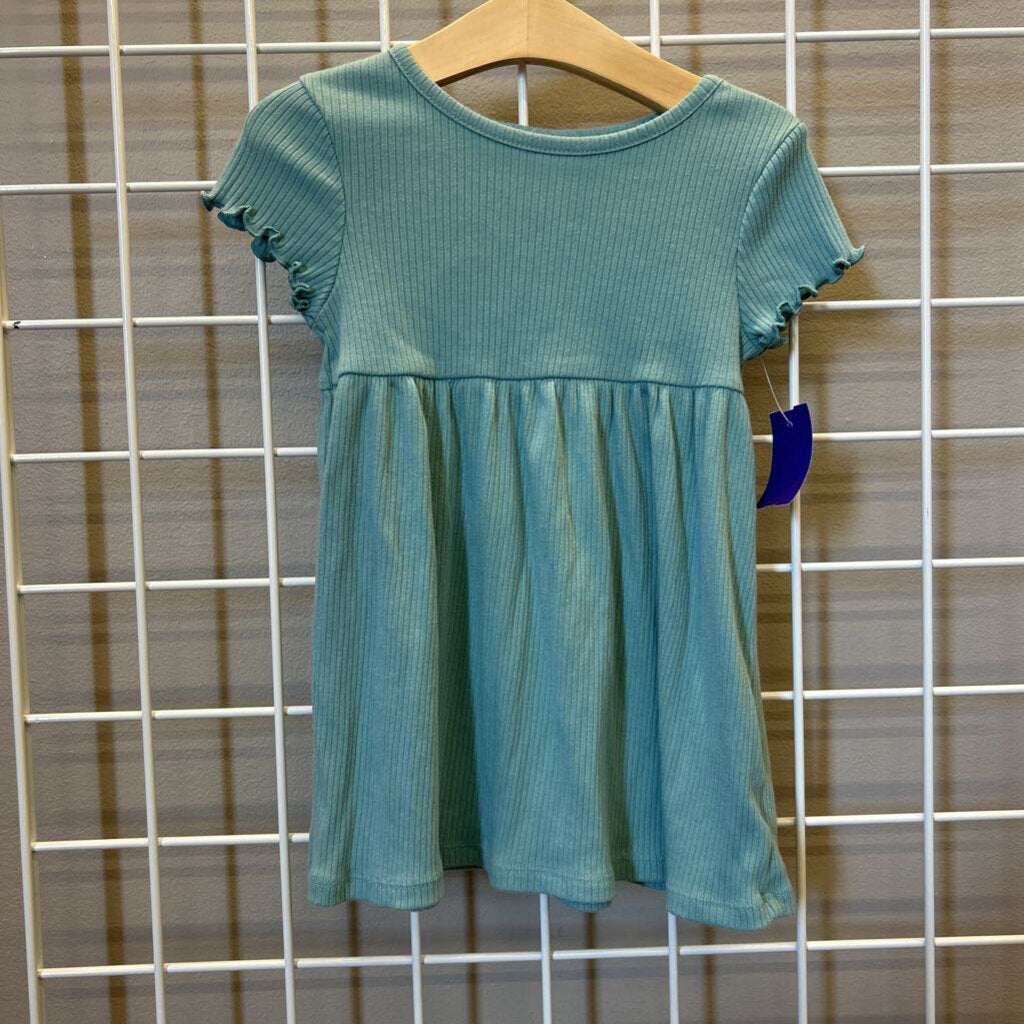Cat & Jack Ribbed SS Dress - 2T