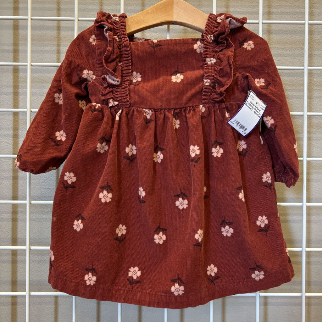 Carter's Floral Corduroy Dress w/ Bloomers - 18m