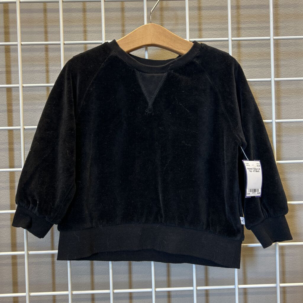 Honest Velour LS Top - 4T