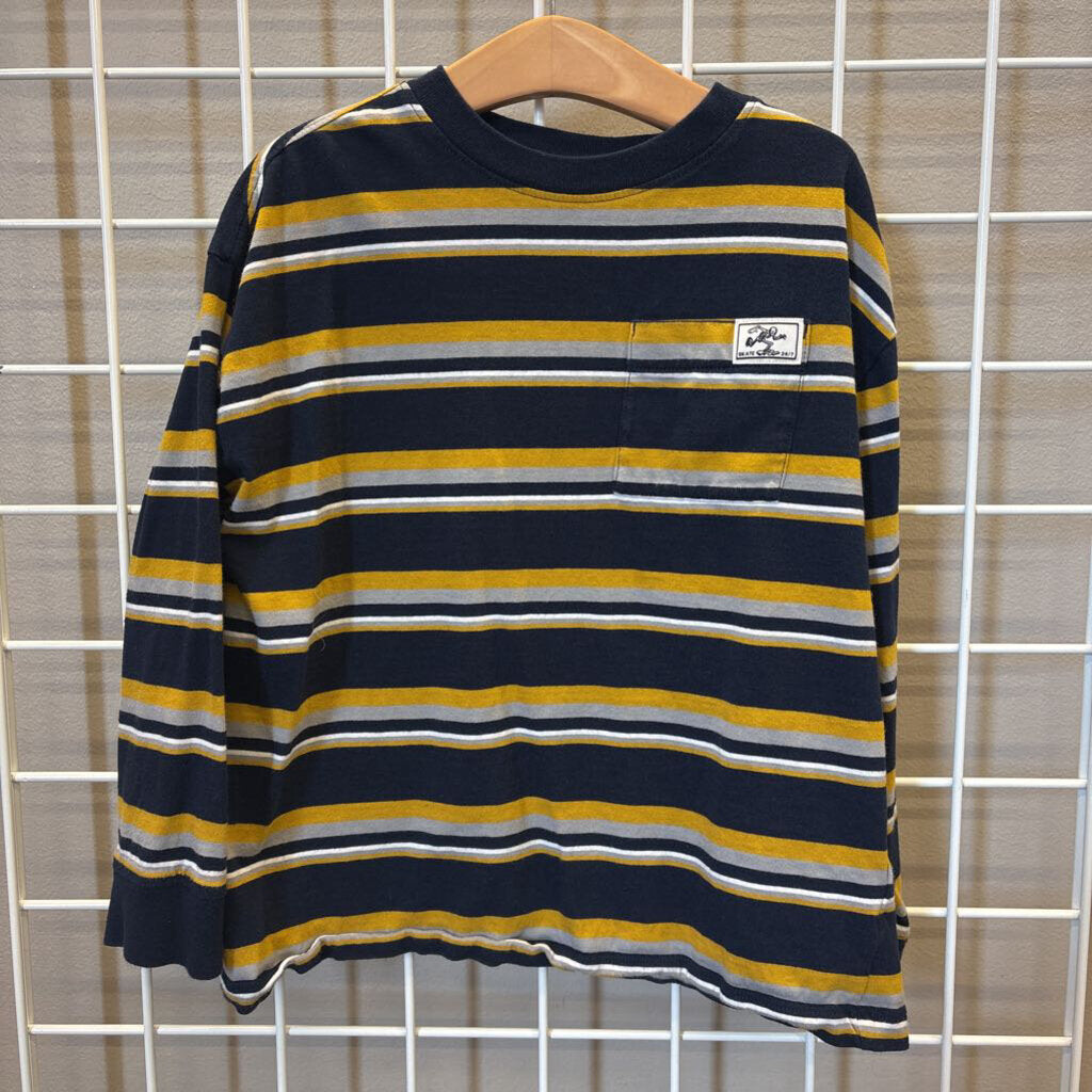 Old Navy Stripe Oversized LS Tee - 6/7