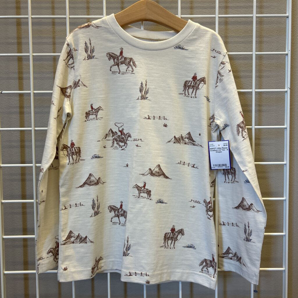 NWOT LIttle Planet Cowboy LS Tee - 8