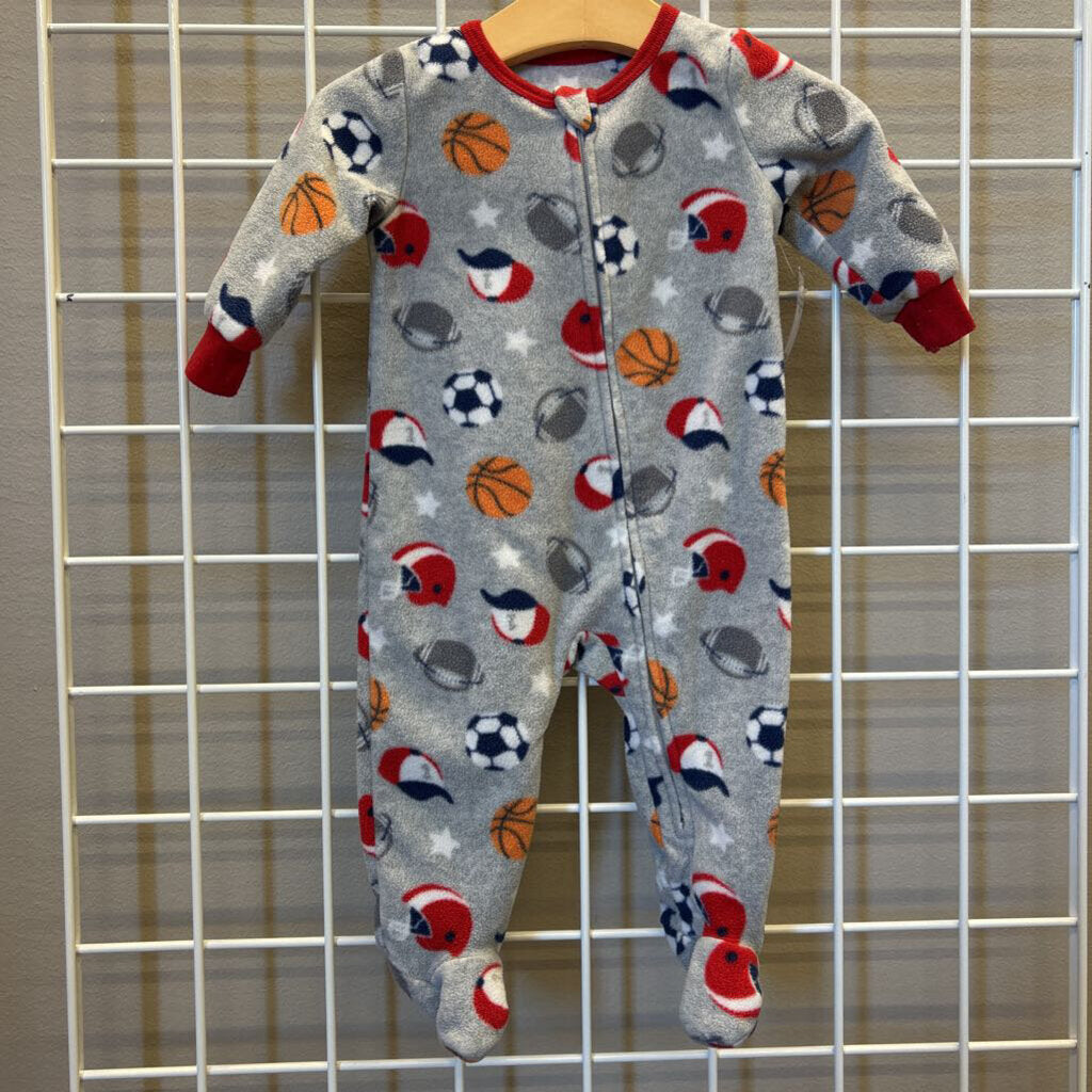 Absorba Fleece Sports Zip Sleeper - 6m