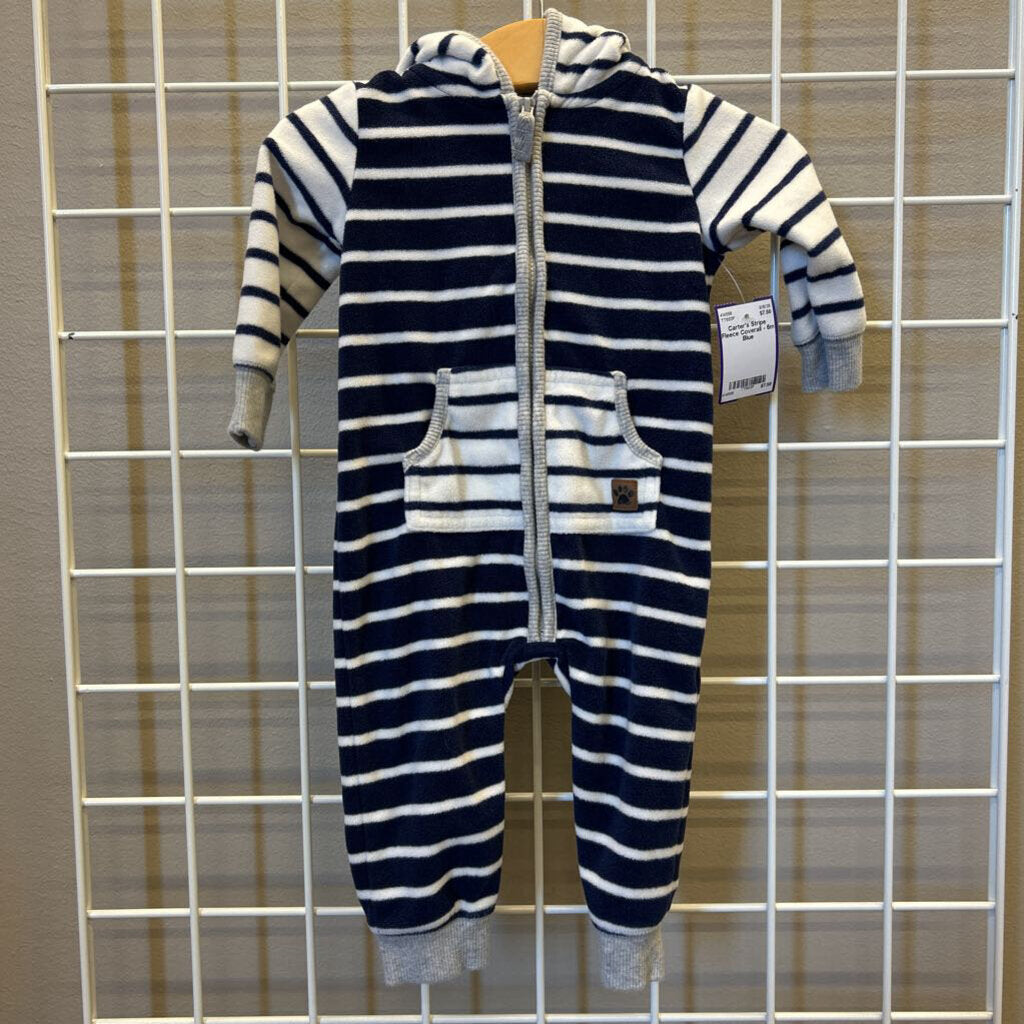 Carter's Stripe Fleece Coverall - 6m