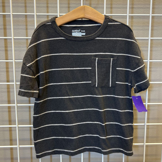 Cat & Jack Stripe Pocket SS Tee - 4/5