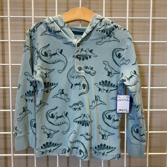 Carter's Dino LS Hoodie Tee - 5T