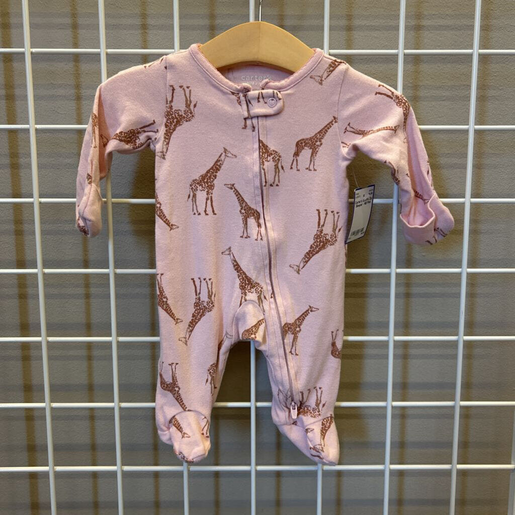Carter's Giraffe Zip Sleeper - NB