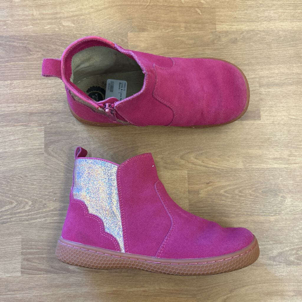 Livie & Luca Pink Ankle Boots - 1