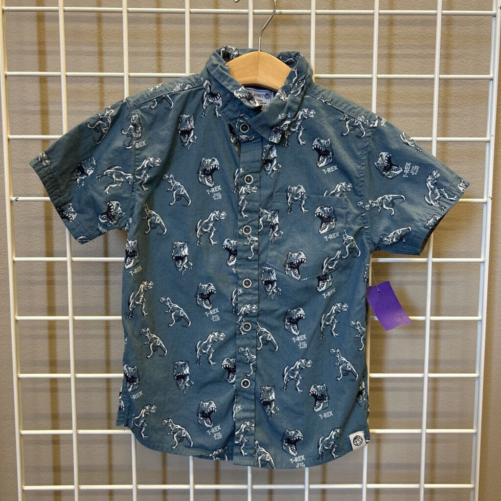 Free Planet Dino SS Button Up - 4