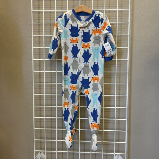 Carter's Fleece Monsters Zip Sleeper - 2T