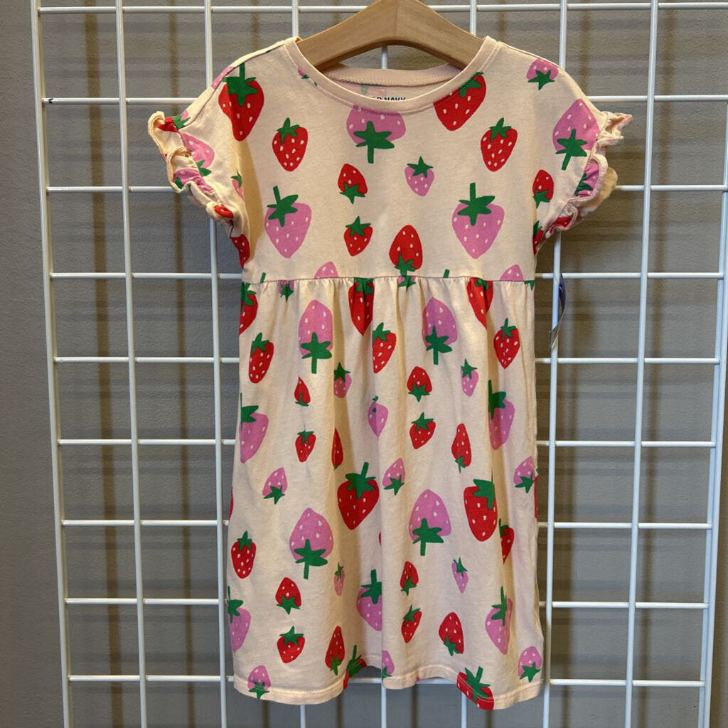 Old Navy Strawberry SS Dress - 6T