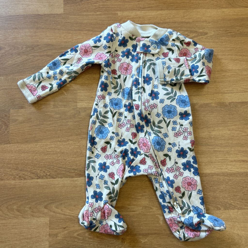 Carter's Floral Zip Sleeper - PM