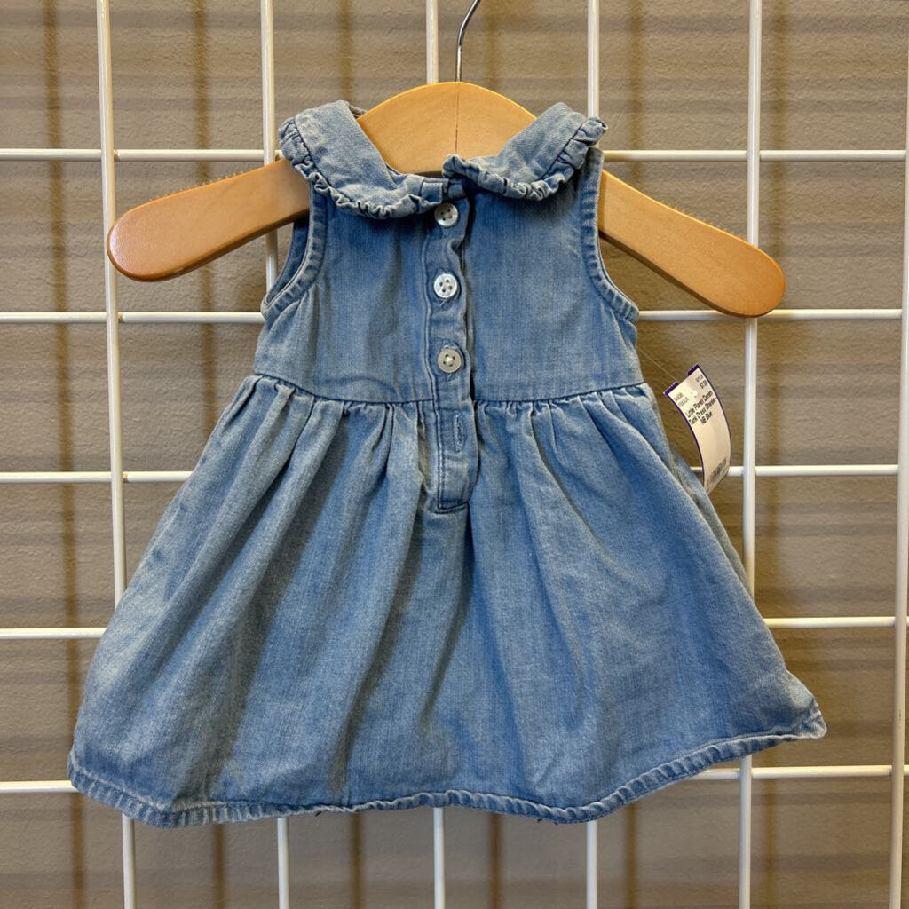 Little Planet Denim Tank Dress Onesie - NB