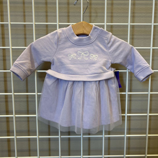 Carter's Bow Tulle LS Dress W/Bloomers NB