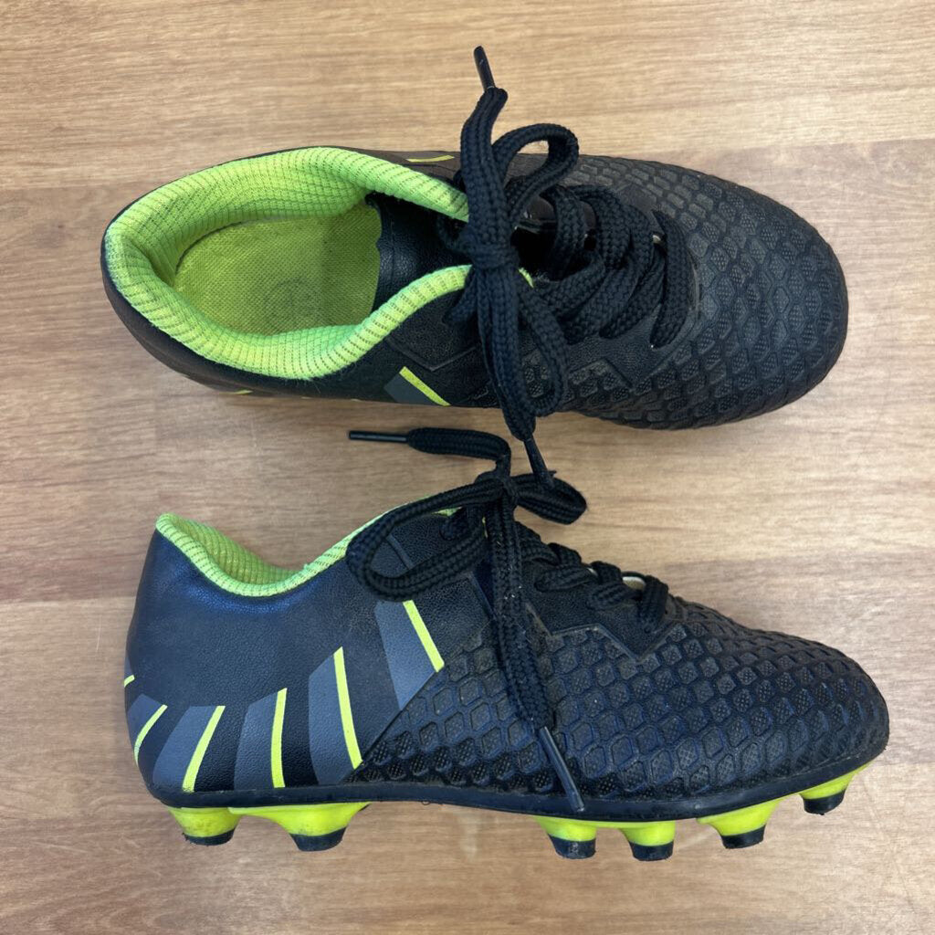 Black/Green Cleats - 10