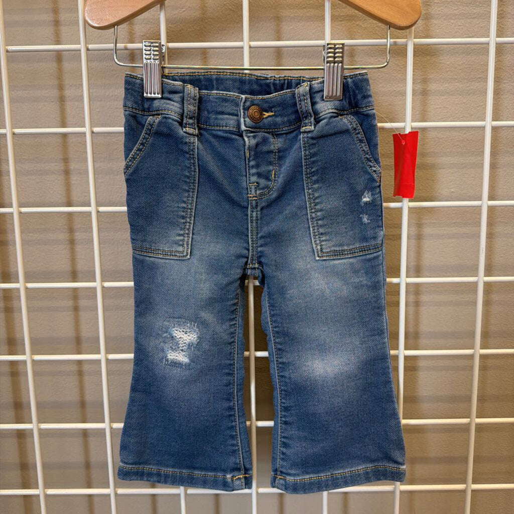 Osh Kosh Distressed Flare Jeans - 12m