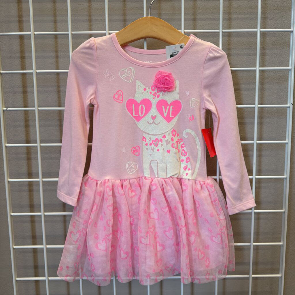 NWT Epic Threads Cat LS Tulle Dress - 2T