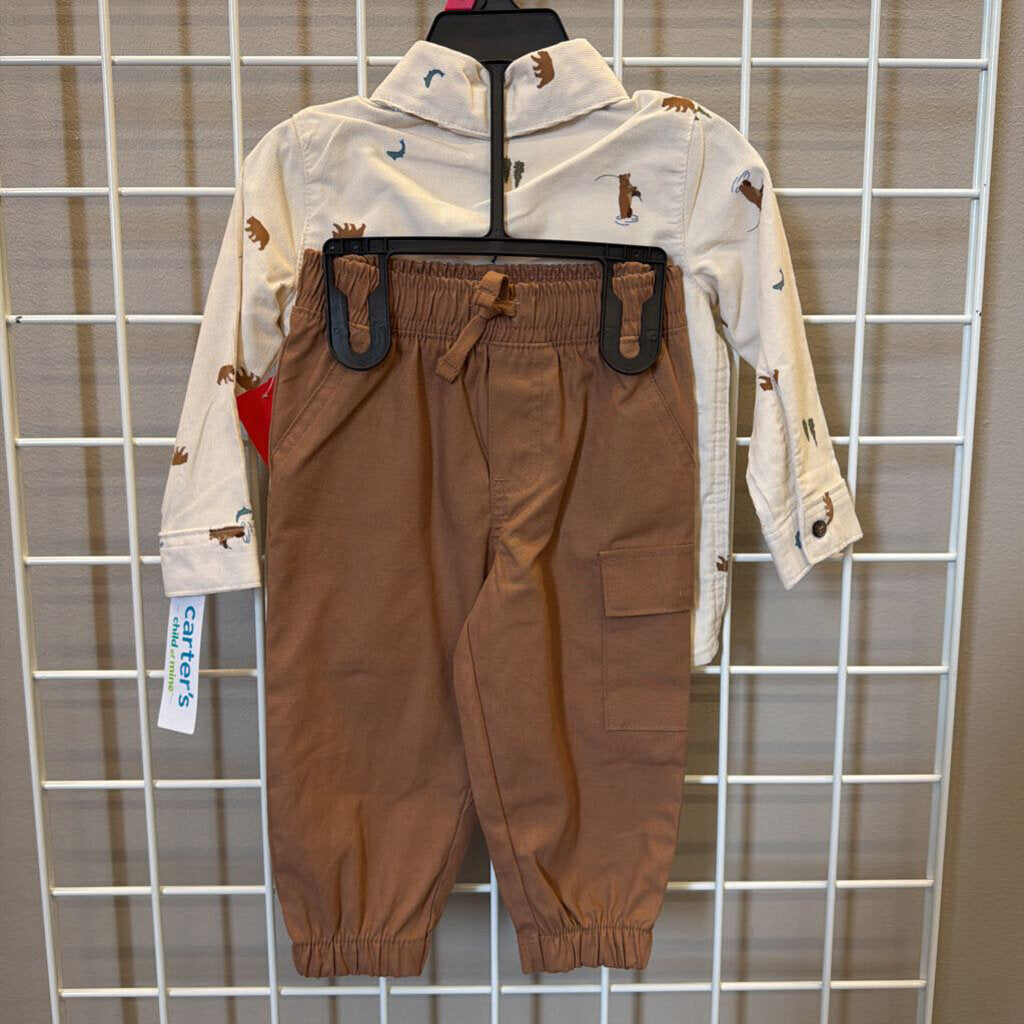 NWT Carter's Bear Two Pc Set - 18m