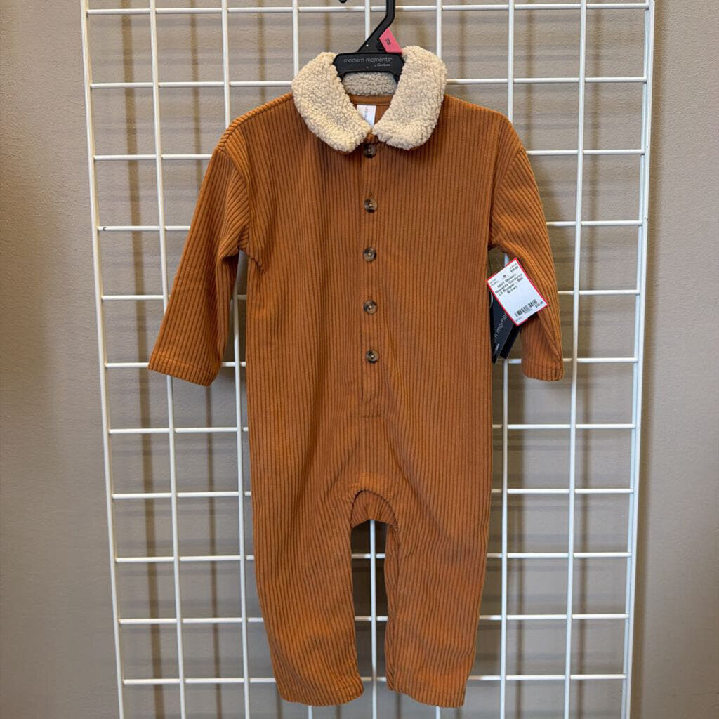 NWT Modern Moments Corduroy LS Romper - 18m