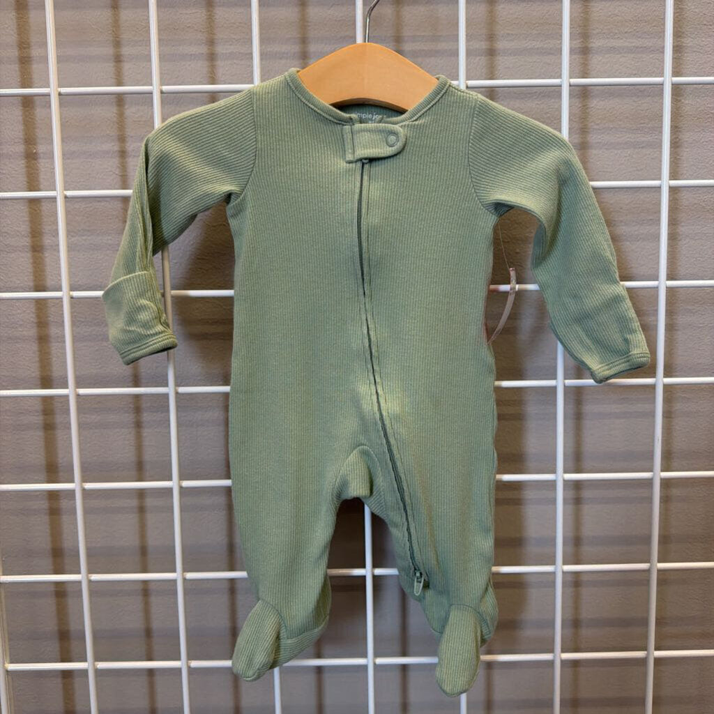 Carter's Ribbed Zip Sleeper - NB