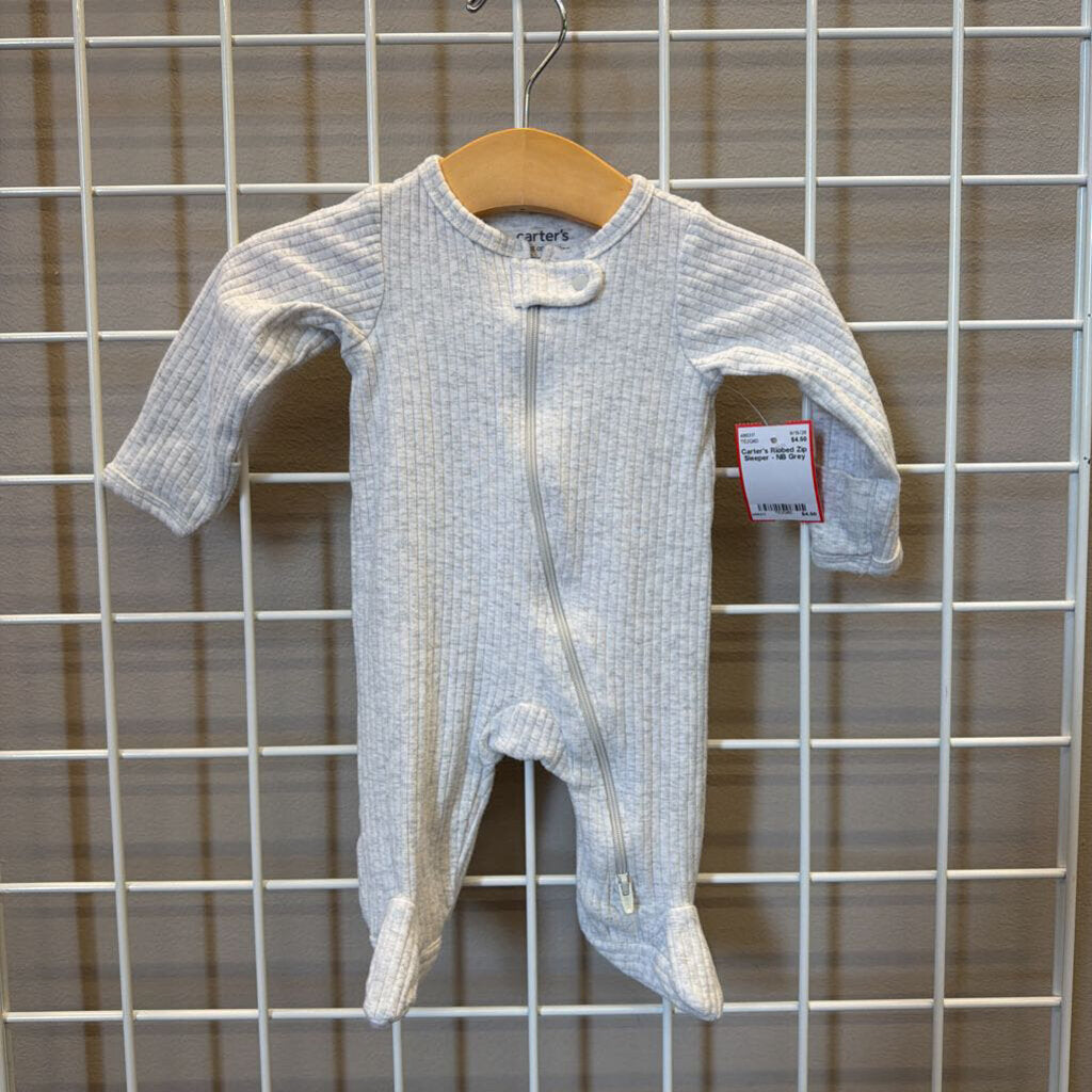 Carter's Ribbed Zip Sleeper - NB