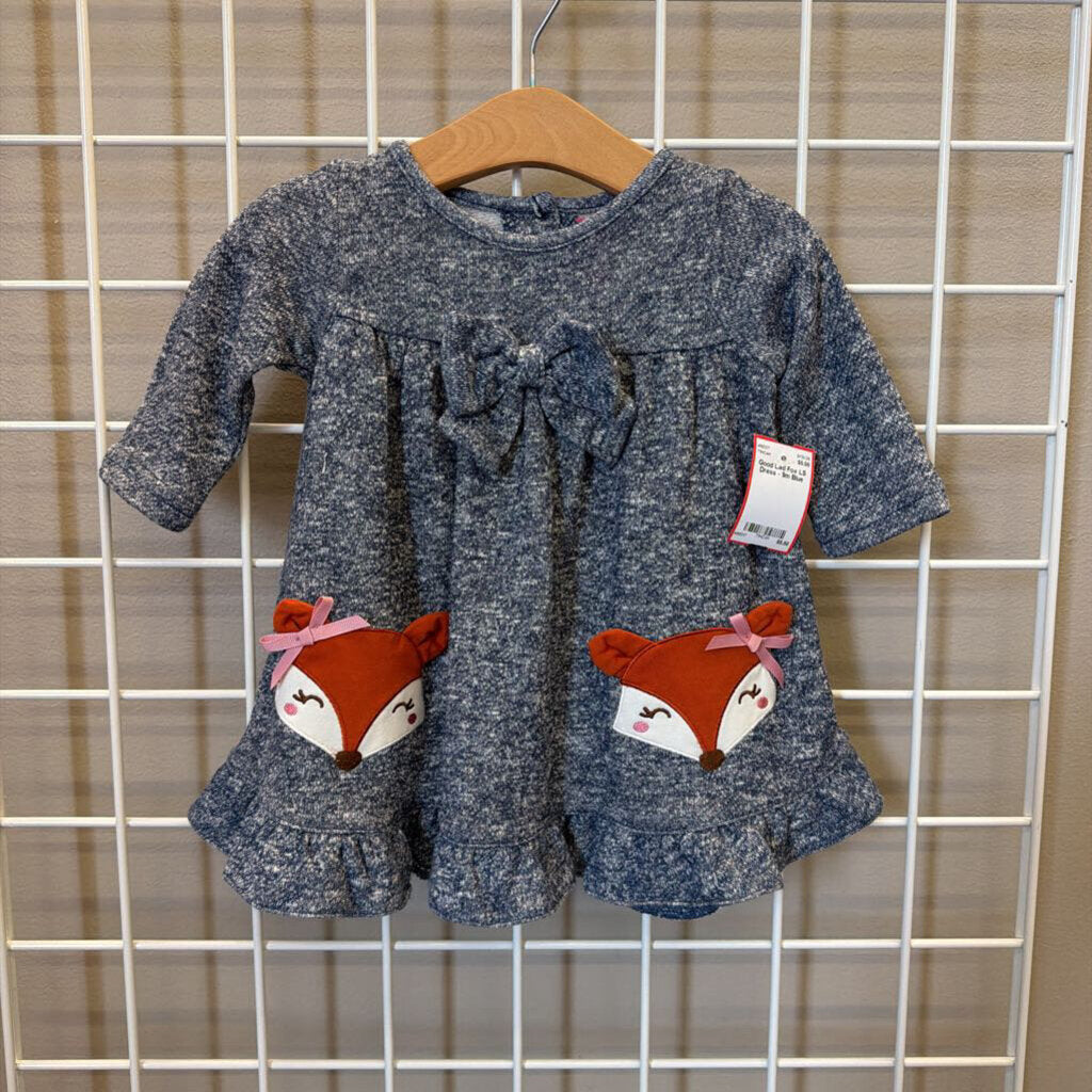 Good Lad Fox LS Dress - 9m