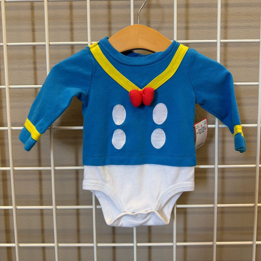 Disney Baby Donald LS Onesie - 3/6m