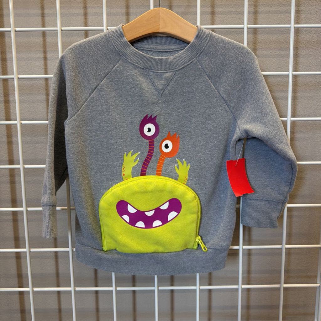 Cat & Jack Candy Monster Crewneck - 2T