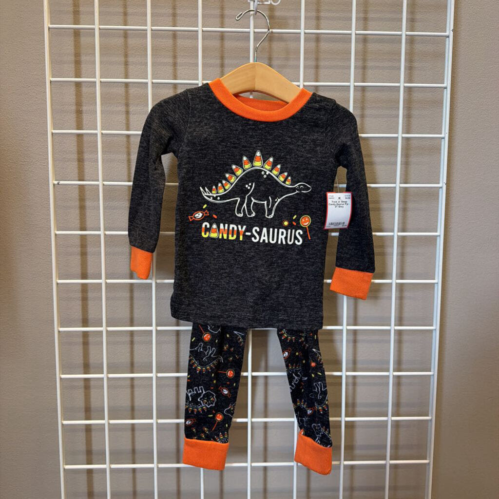 Trick or Sleep Candy-Saurus Pjs - 2T