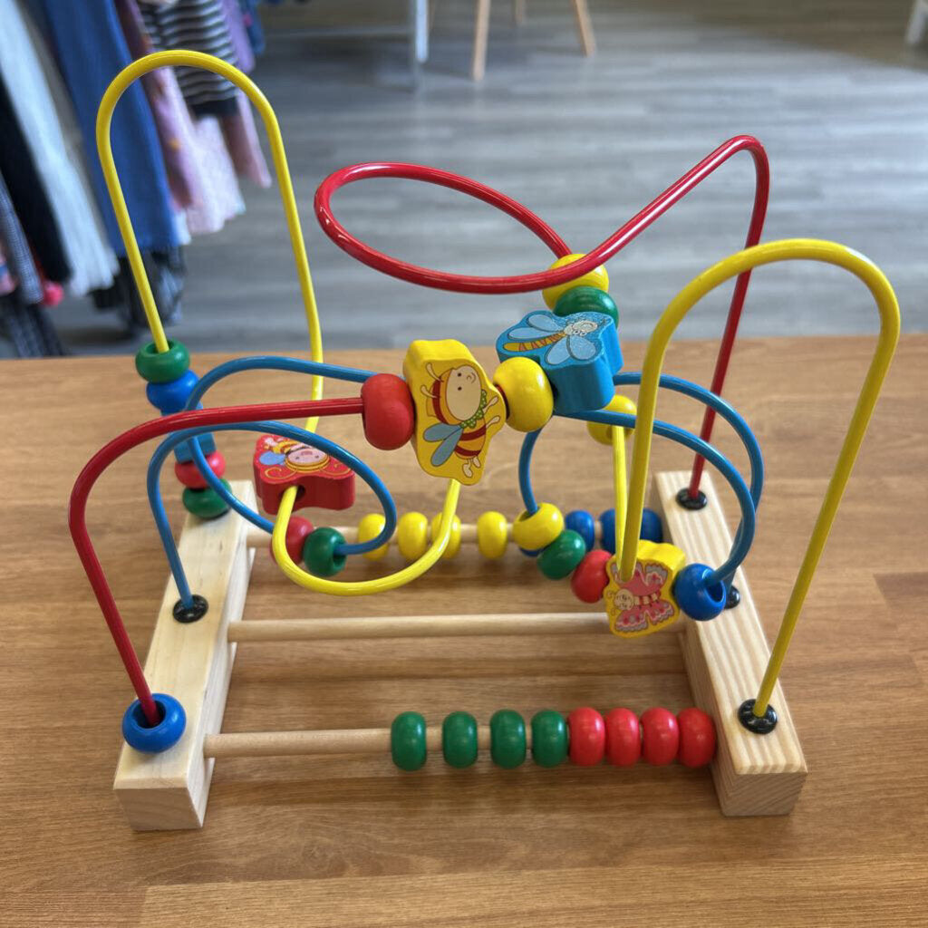 Bugs Wood Bead Maze
