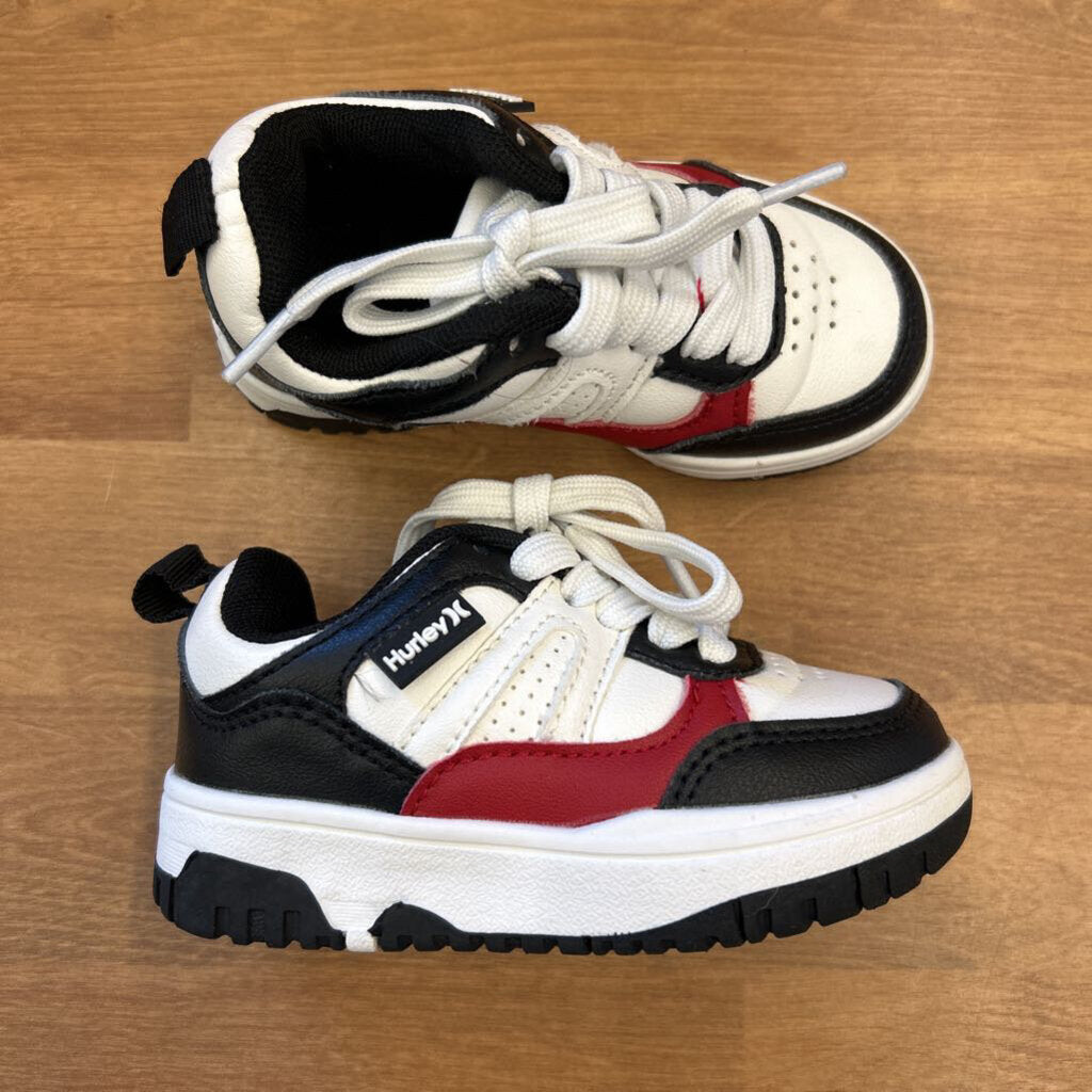 Hurley White/Black Sneakers - 6