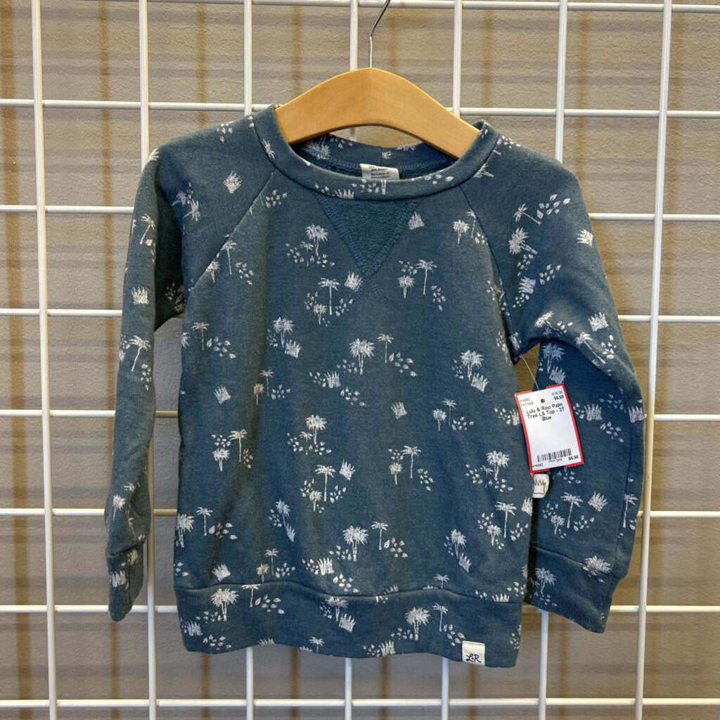 Lulu & Roo Palm Tree LS Top - 3T