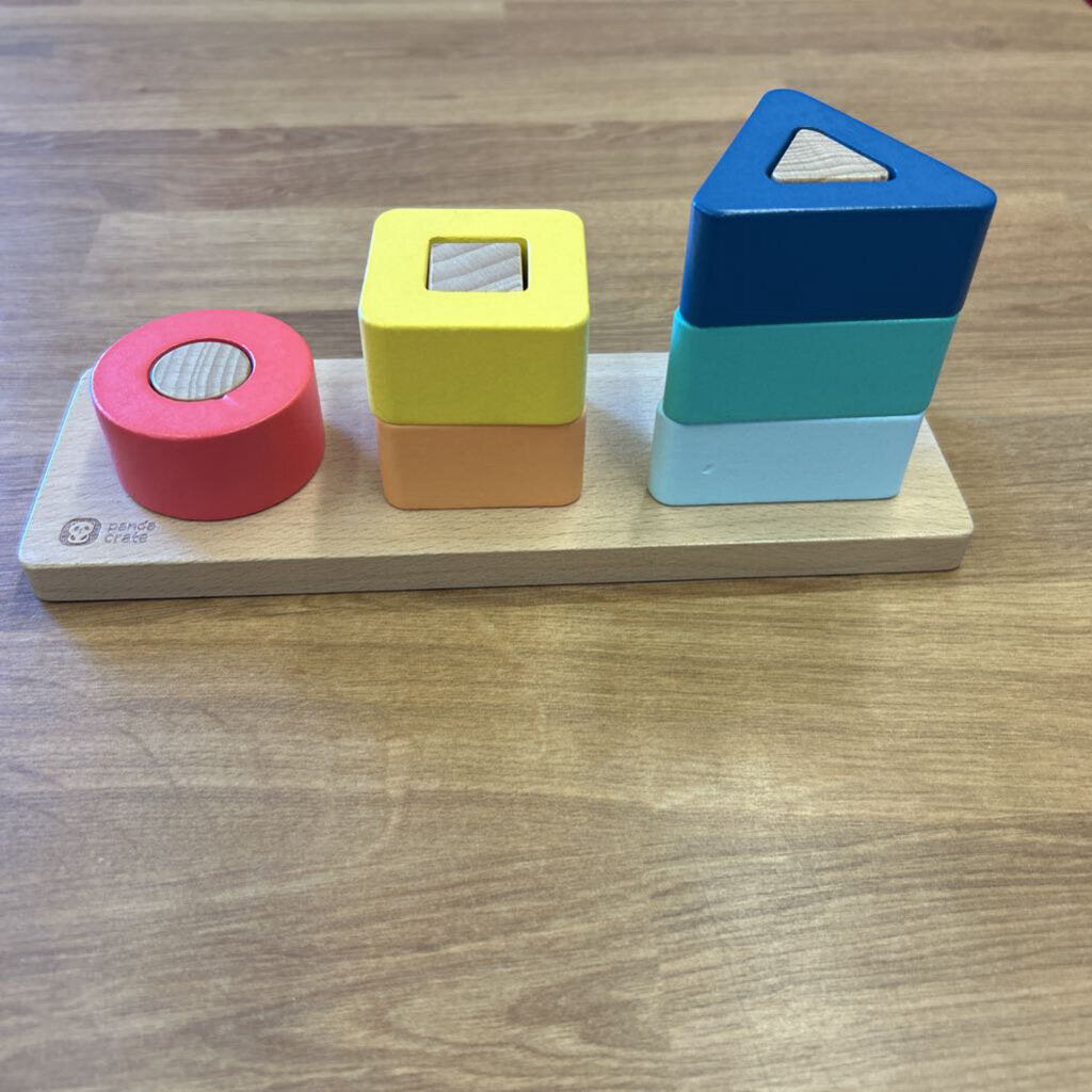 Panda Crate Shapes Wood Puzzle