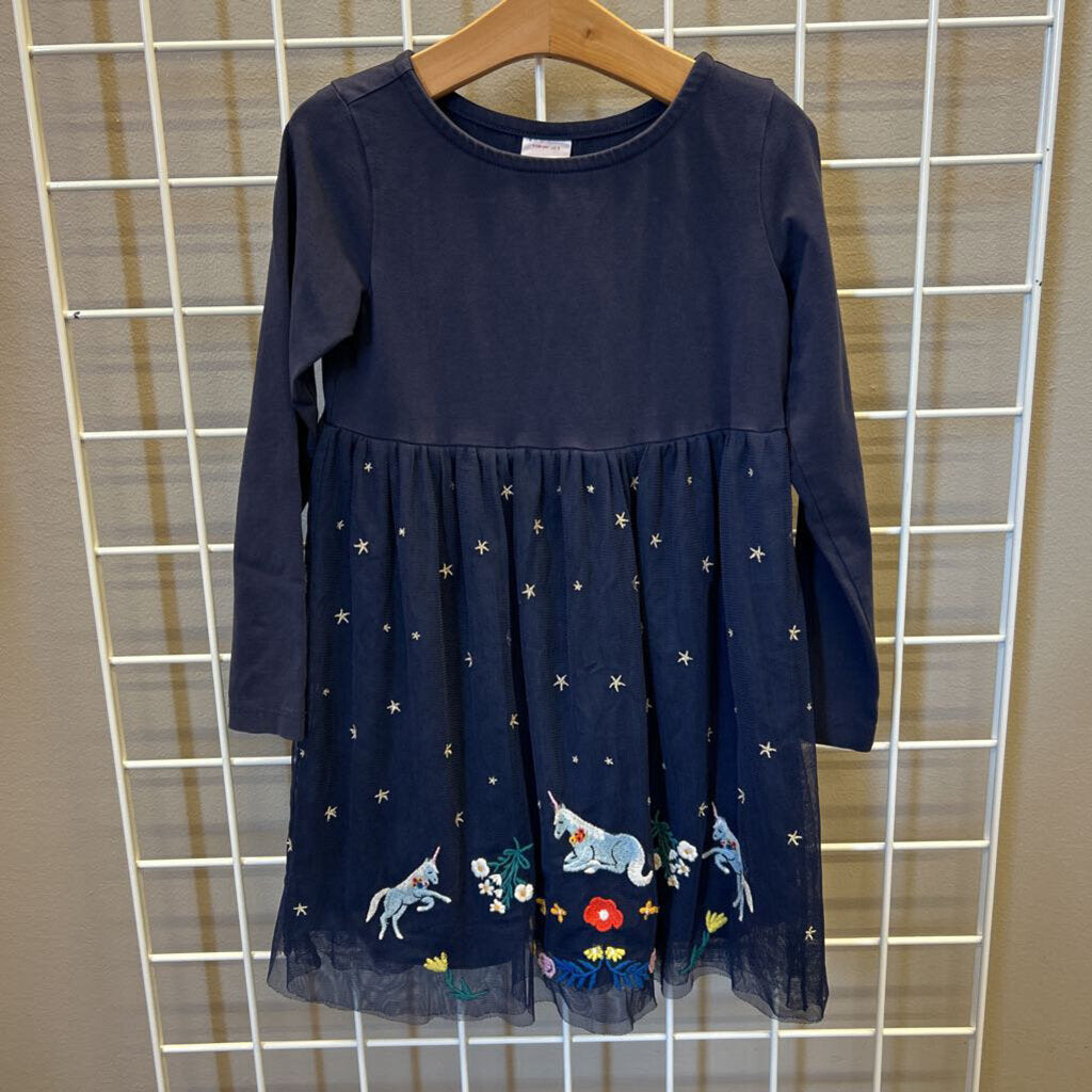 Hanna Andersson Unicorn Tulle LS Dress - 5