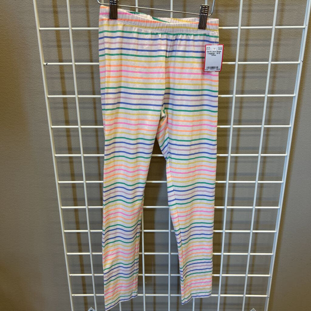 Cat & Jack Stripe Leggings - 10/12