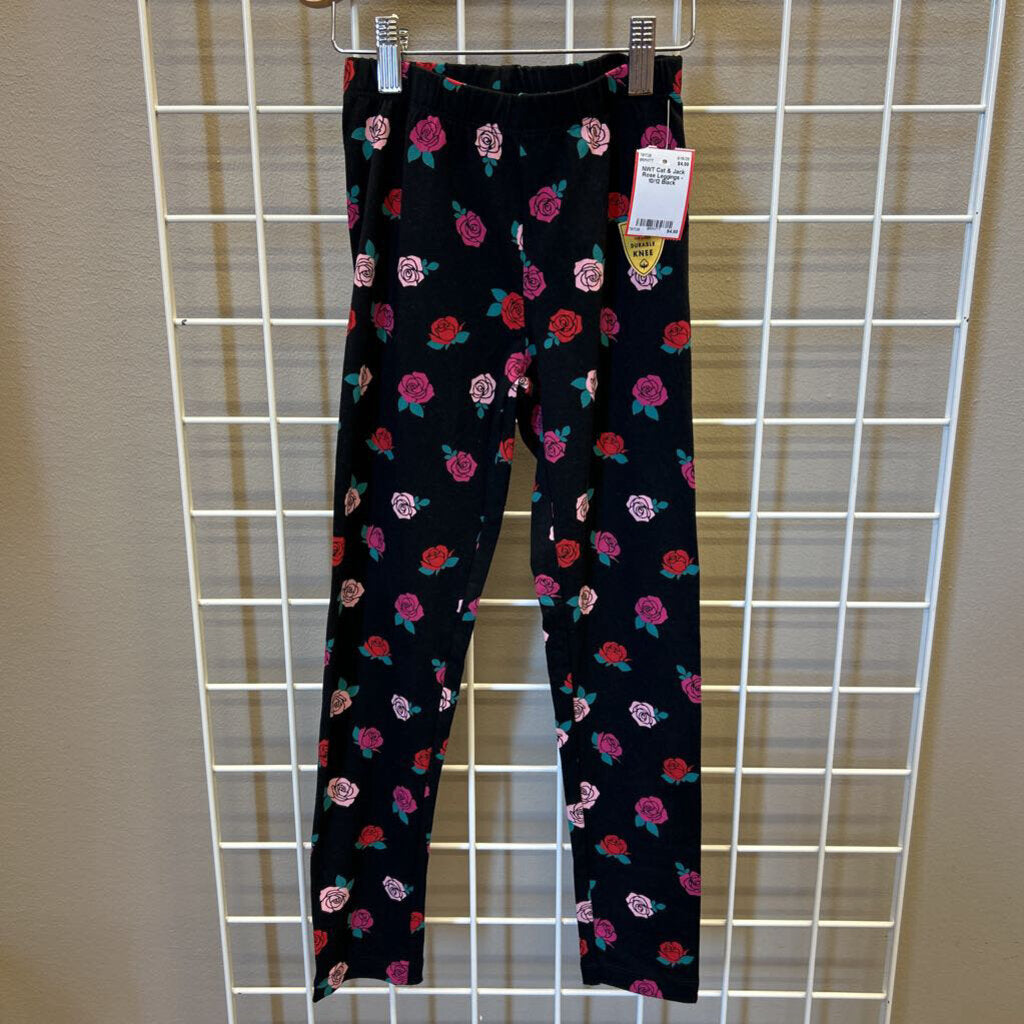 NWT Cat & Jack Rose Leggings - 10/12