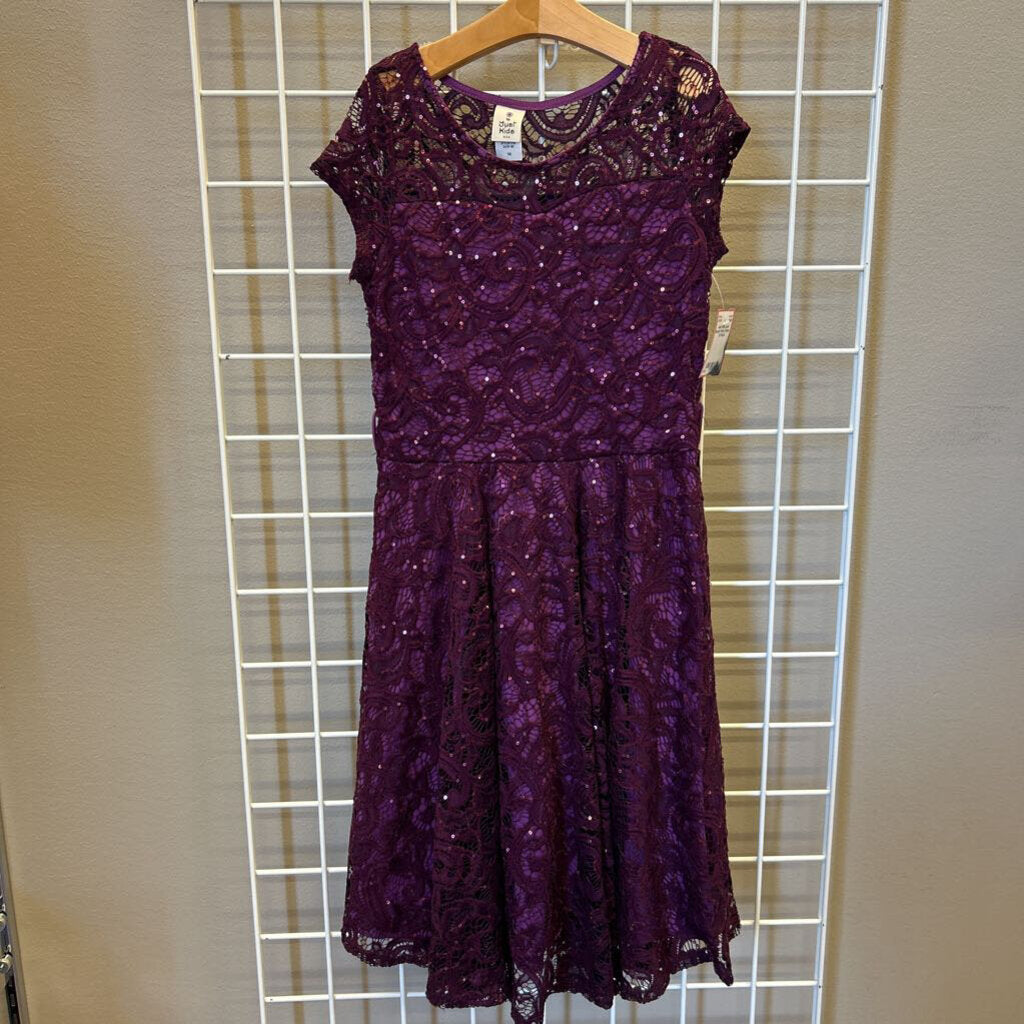 Just Kids Lace Sequin Party Dress - 12