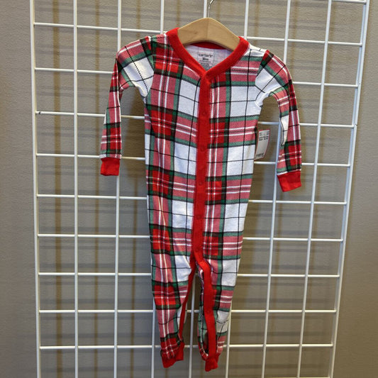 Carter's Plaid Snap Sleeper - 18m