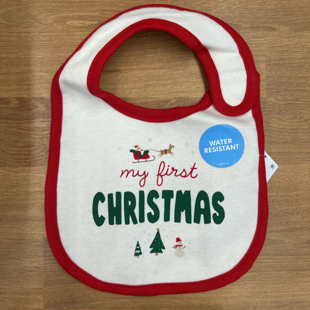 NEW Carter's First Christmas Bib