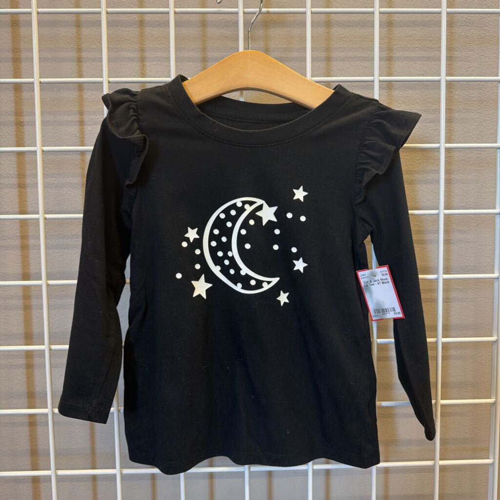 Cat & Jack Moon LS Tee - 4T